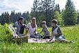 Familie beim Picknick